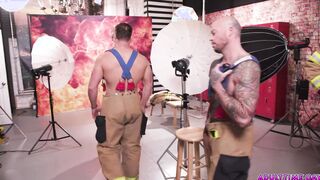Photographer gangbanged by six firefighters!