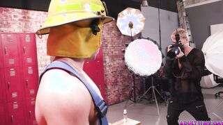 Photographer gangbanged by six firefighters!