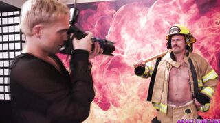 Photographer gangbanged by six firefighters!