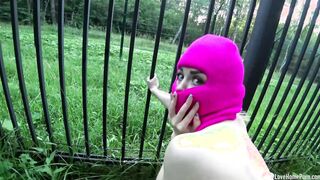 Masked Girl takes my boner with satisfaction