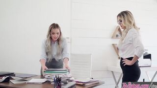 Twistys - beauty cougar Kenzie Taylor spankes her new assistant Britney Light