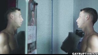 Janitor Des Irez suck Mason Lears big dick at his job