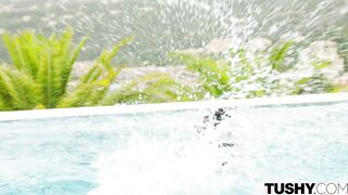 TUSHY Anal-Enjoying Beauty Mia lets her body do the talking