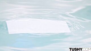 TUSHY Anal-Enjoying Beauty Mia lets her body do the talking