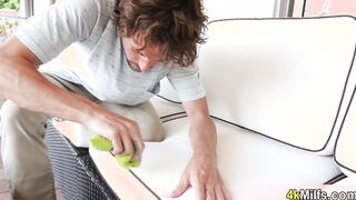 Neglected mature wife fucking a big dick