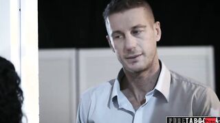 PURE TABOO Inked Escort Lydia Ebony Seduces Her Stepdad's Business Partner