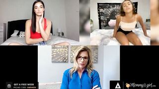 MOMMYSGIRL Cory Chase Has Remote Sex With Stepdaughters Emily Willis And Gia Derza