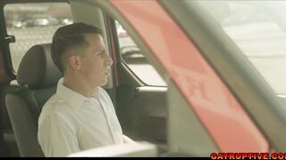 Sex club regular fucks new employee Des