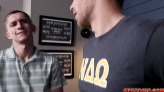 Gay stepbrothers fucking in fraternity