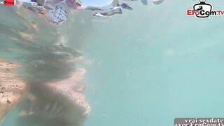 Public anal 3some with a slender blonde Teenager bimbos with tiny titted