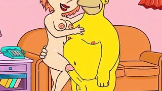 Griffins and Simpsons wife exchange