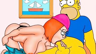 Griffins and Simpsons wife exchange