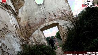 Big Titted blonde hoe pounded outdoor with a stranger