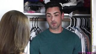 Silvia Saige is on the phone with her husband when she walks inside on her step daughter Dillion Harper with her
