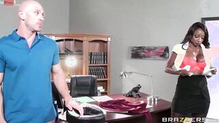Oily Office Scene With Johnny Sins, Diamond Jackson - Brazzers Official