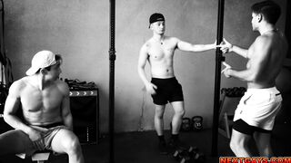 Workout turns into an explosive threesome