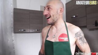 AMATEUR EURO - Red Haired Skank Valentina Palermo Loves Rough double penetration 3-Way