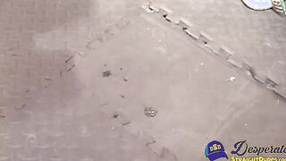 A five man bukkake scene where stunner Adrian gets a facial