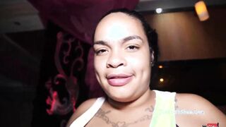 angela la pra fucks and swallows big black cock