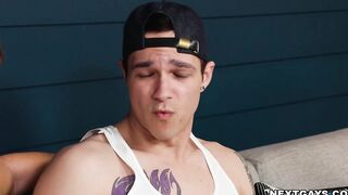 Alex, Danny and Jayden share anal threesome