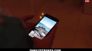 FamilyStrokes - Tricked my slutty Halloween step sisters in fucking