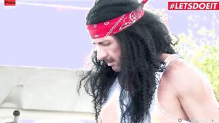 LETSDOEIT - (Luna Corazon, David Perry) - Big Butt Brazilian cunt with mouth Nailed On The Street By Truck Driver