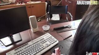 AMATEUREURO - milf Boss Mya Lorenn Needs Some Anal Sex With The New Bro