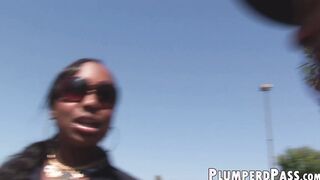 Mesmerizing BBW blowjob and interracial penetration