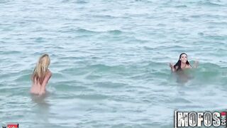 Mofos - two crazy sexy beach babes have some fun