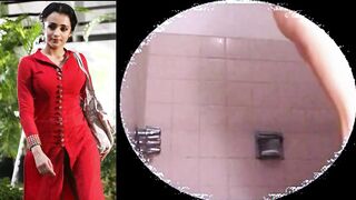Trisha Bathroom Hidden - Indian