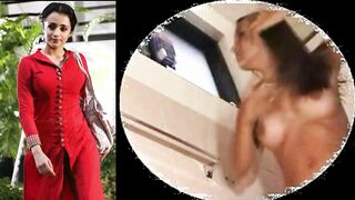 Trisha Bathroom Hidden - Indian