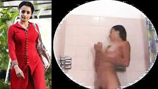 Trisha Bathroom Hidden - Indian