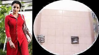 Trisha Bathroom Hidden - Indian