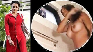 Trisha Bathroom Hidden - Indian