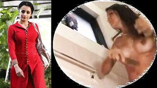 Trisha Bathroom Hidden - Indian