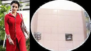 Trisha Bathroom Hidden - Indian