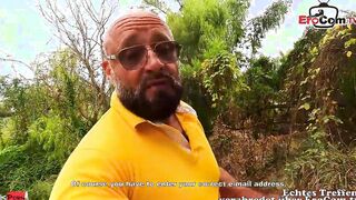 REAL OUTDOORS MEET AND SCREWED - German tourist pick up