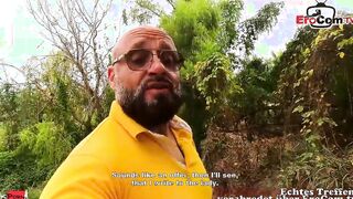 REAL OUTDOORS MEET AND SCREWED - German tourist pick up