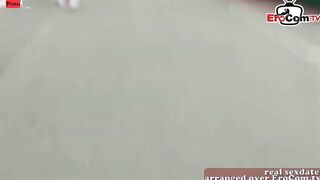 Public FFM 3 way on the tennis court with 2 slim teenage girls