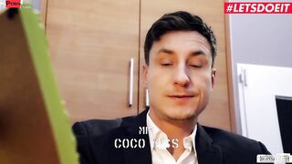 BUMSBUERO - Beauty Secretary Coco Kiss Has A Secret Affair With Long Black Dick - LETSDOEIT