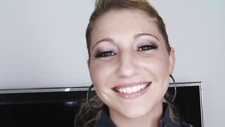 Jessi Busty Teen Deep Throats, Fucks and Swallows Cum