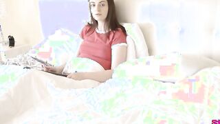 Maya Kendrick hops into the shower, but not before giving her brother T. Stone permission to use her tablet. What