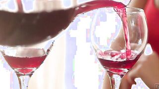 Luscious Abby Cross has decided to prepare dinner and dessert for her man. Dressed in a tight red dress complete