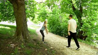 Nancy A. and her husband Martin go for a jog together, although Martin winds up carrying Nancy home. As a