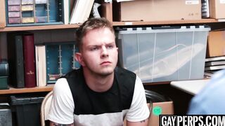 Inked shoplifter cums hard while being fucked raw and deep