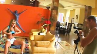 Big tits hottie Avy Scott fucked missionary after juicy BJ