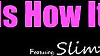 Slimthick Vic is gets used to living around her stepson, Danny Cash. She runs into him inside the kitchen and