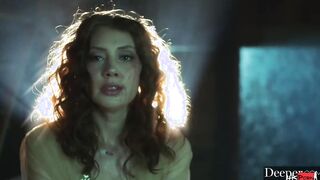 Deeper. babe Elena Koshka has intense fantasy three way