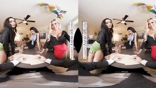 Sexsual America - Employees Caitlin Bell, Crystal Rush, and Jamie Michelle treat their boss with their mouths and leaking pussies