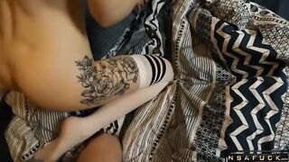Stepbrother Caught Hot Stepsister while Masturbating